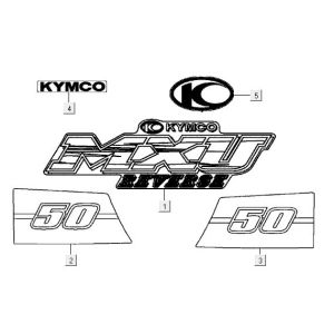 Emblemen - Stickers - Logo Kymco MXU 50