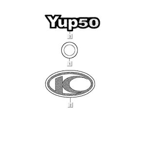Stickers Kymco Yup 2t ac blue