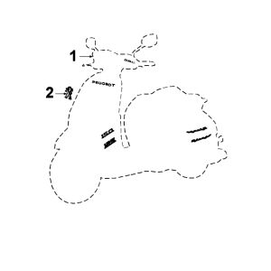 Emblemen - Stickers - Logo Peugeot Django Satin Flash Q2