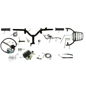 Handlebar- Rear Carrier- Brake Caliper Riva Sport VX50S 4-stroke