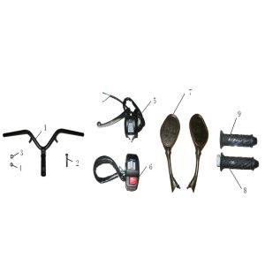 Handlebar Mirrors Turbo Cx-50 4-stroke