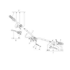 Handlebar parts Vespa Lxv 2-stroke