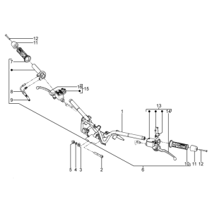Handlebar - Brake Pumps Piaggio Beverly 350 E3 Sport Touring 2013-2014