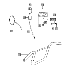 Stuur - spiegel - teller Tomos QUADRO E-START (25-45KMH) (K8-L0)