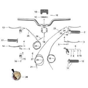 Zundapp GTS 50 517-40L5 steering wheel