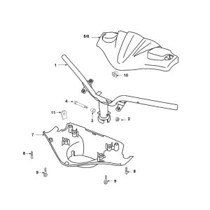 Handlebar Wheel Peugeot Speedfight 2 AC E2 2-Stroke