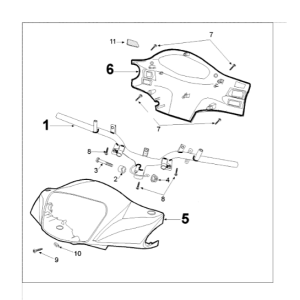 Stuurbocht Peugeot Tweet 125 E3 2010-2013 CHESTNUT (J7)