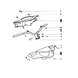 Handlebar Bend Peugeot V-clic White