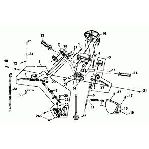 Handlebar Brake Levers KPL L R Sym Mio 50I (WH-8018P OR-1495P) White Orange