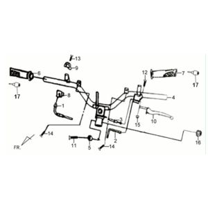 Sym XPRO 50 E4 steering wheel