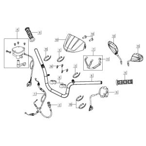 Handlebar parts Kymco MXU 500