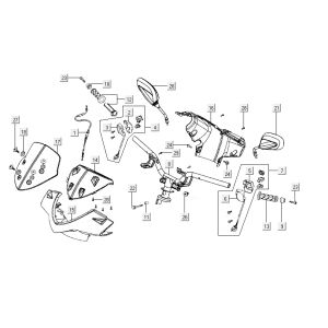 steering parts AGILITY CITY 16 4T 150
