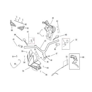 Handlebar parts AGM R8 black
