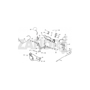 Handlebar parts Santini Capri 125cc black