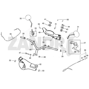 Handlebar parts Santini Capri white