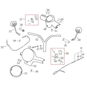 Handlebar parts Benzhou YY50QT-45A titanium