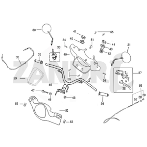 Handlebar parts BTC Riva Sport dark blue