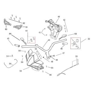 Handlebar parts China R8 white