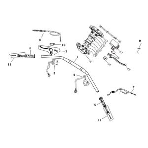 Handlebar parts China Strada