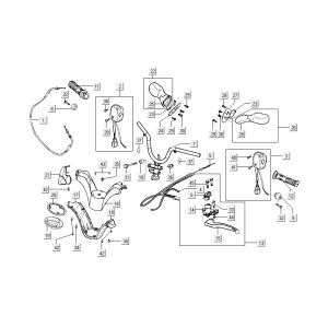 steering parts Kymco Grand Dink 2-stroke Champagne