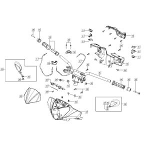 Handlebar parts Kymco Gti 300i