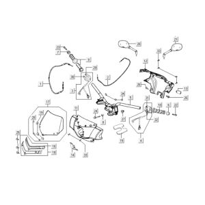 Handlebar parts Kymco People S 300i