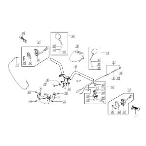 steering parts Kymco Sento 4-stroke blue