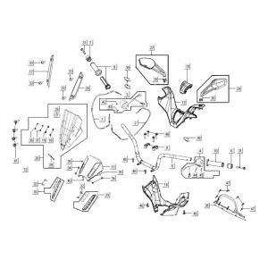 Handlebar parts Kymco Xciting 400i Pearly Black