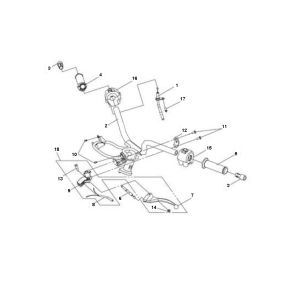 Handlebar parts Sym Jet Sport-X 2-stroke