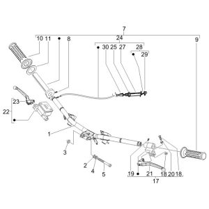 Handlebar parts Vespa Lx 2-stroke