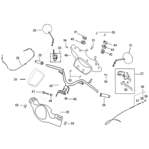 Handlebar parts Vom Riva Sport black