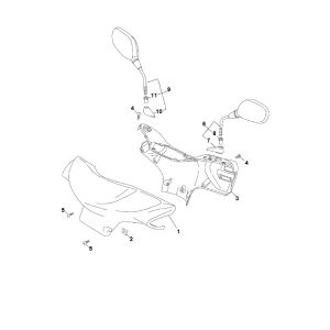 Handlebar Rack- Mirrors Yamaha Neo's 2-stroke (until 2003)