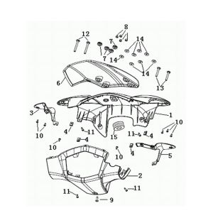 Handlebar rack Generic Roc silver 2010 2-stroke