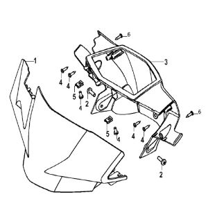 Handlebar rack Generic Xor blue 2006 2-stroke