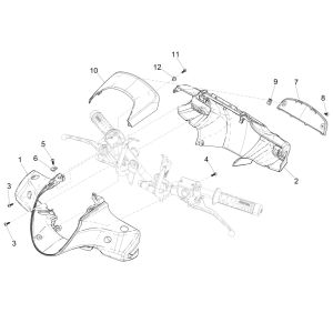 Piaggio Medley 125 4T IE ABS E4 2016-2019 steering wheel covers (EMEA)