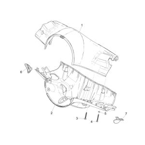 Vespa Primavera 4-stroke 3V steering wheel cover (euro5 injection IGET)