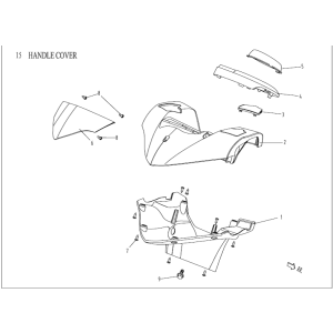 Handlebar parts China Venom white-Stuurkapdelen-China-Venom-wit