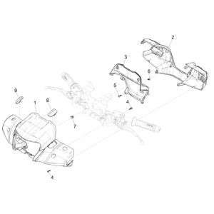 Piaggio Medley 125 ABS E5 2021-2022 steering wheel covers (EMEA)