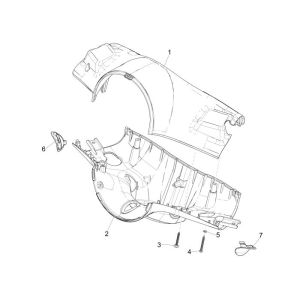 Handlebar Rack Vespa Primavera 4-stroke 3-valve (euro4 injection iget) Blue Deep Opaco 288/A