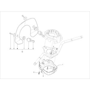 Handlebar Box Vespa Lxv 25km 4-stroke 2-valve