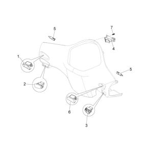 Handlebar Switches Vespa Lx 25km 4-stroke 2-valve