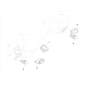 Piaggo Zip 4-stroke steering switch (euro5 injection IGET)