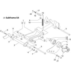 Piaggio Zip 2000 4-stroke AC subframe
