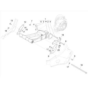 Vespa Elettrica Subframe 2018-2019