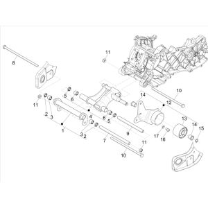 Piaggo Zip 4-stroke subframe (euro5 injection IGET)