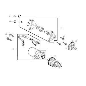 Starter Oil Pump Kymco Super8 Street 50i E4 Matt Black
