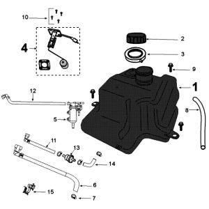Tank and pump Peugeot Kisbee euro4