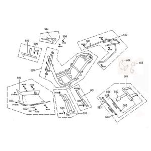 Frame parts China grande Retro Euro4