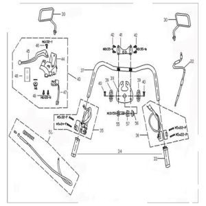 Handlebar parts China Grande Retro Euro4