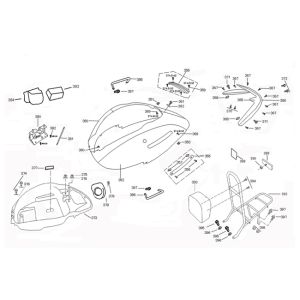 Motorcycle plating China Grande Retro light blue